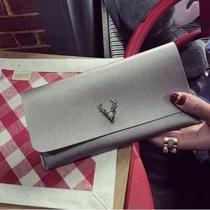 Boutique Vegan Leather Metallic Wallet NWOT